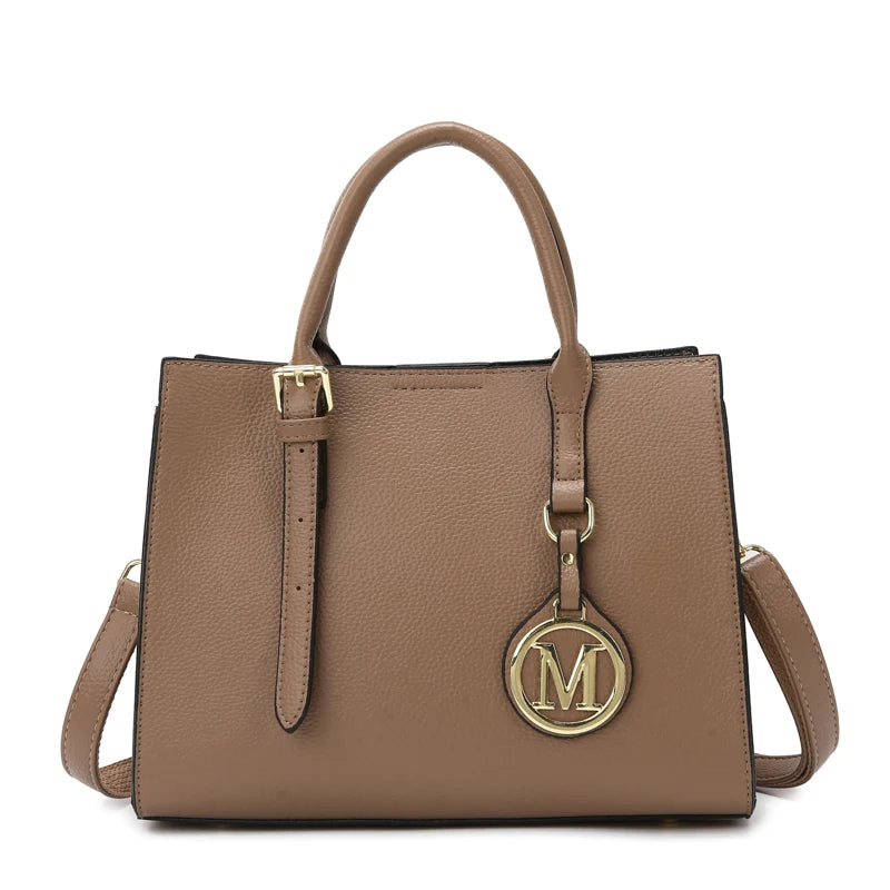 Maxy 3 Piece Or 1 Set Casual Tote Vintage Ladies Handbag PU Leather Luxury Handbags Women Designer Bags for Women Sac A Main Femme