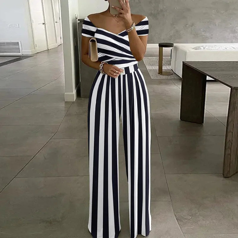 Amay Floral Print Jumpsuit Summer Y2k Women Straight Party Overalls Y2k Club Romper Elegant Off Shoulder Sleeveless Party Jumpsuits