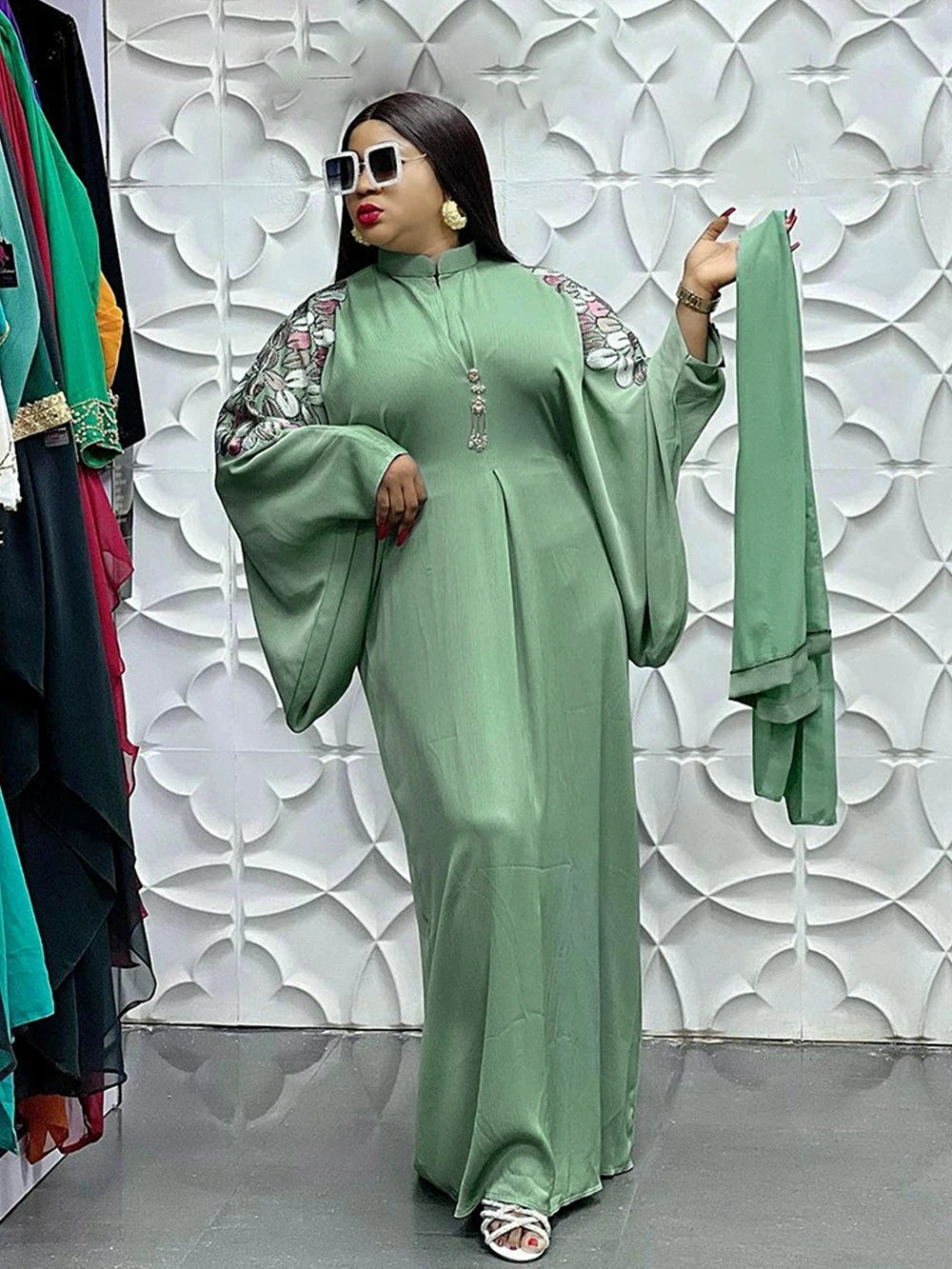 Amay Dresses for Women Plus Size Clothes Dashiki Ankara Turkey Outfits Gown Elegant Muslim Wedding Party Long Dress