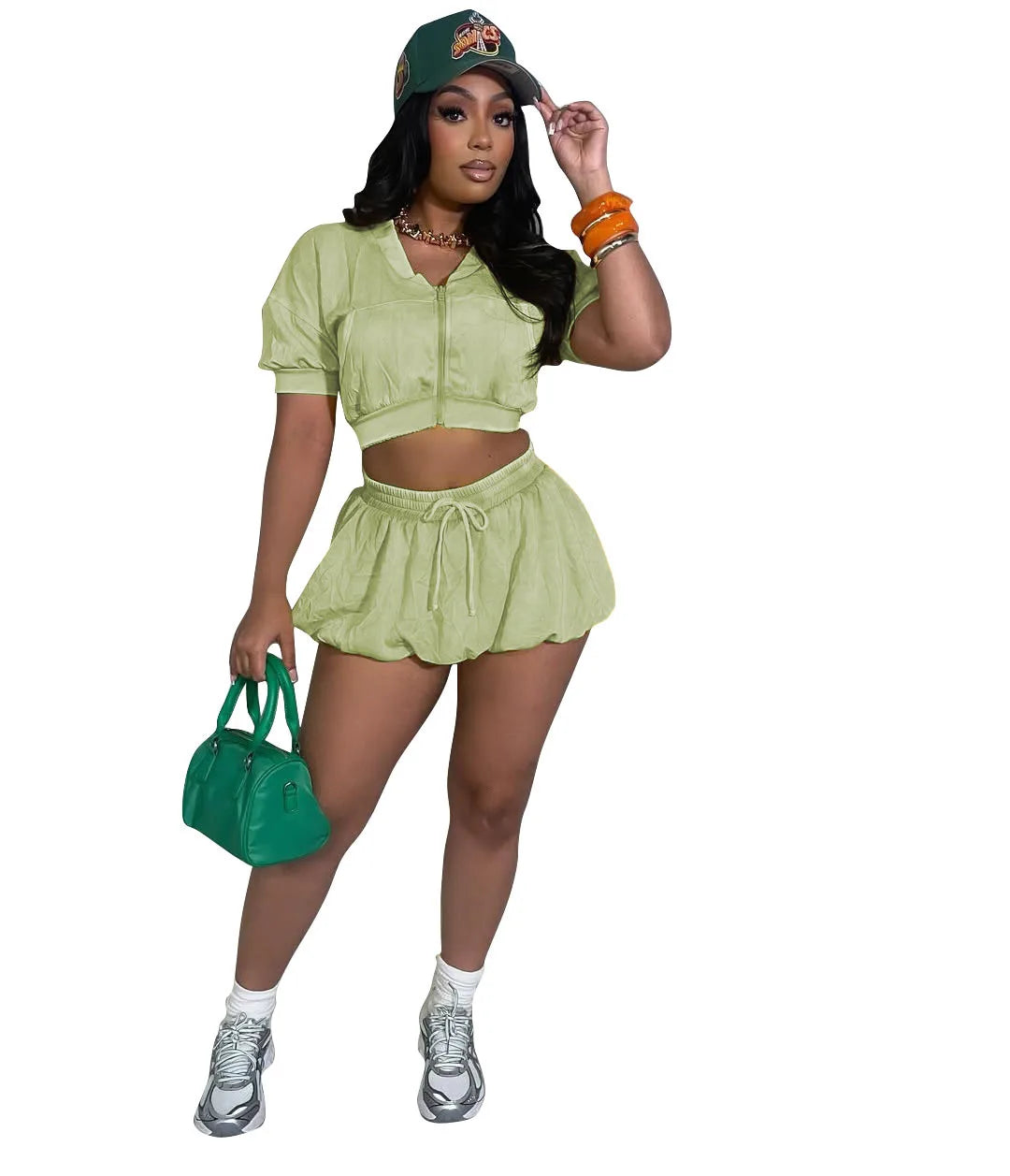 Maxy Two Piece Sets Women Shorts Skirt Set Matching Sets Tops Dress Sets Lantern Skirts High Waist Y2k Streetwear Elegant Party Night