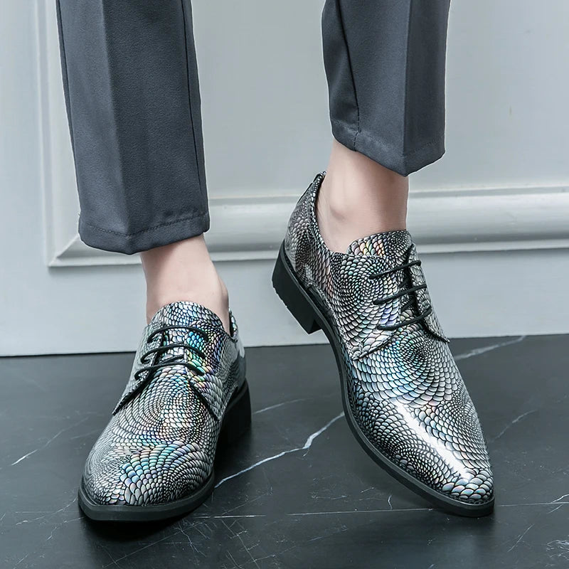 Amay Mens Dress Shoes Men's Formal Original Leather Italian Skin Shoes for Men Elegant Casual Business Luxury Social Male Shoe