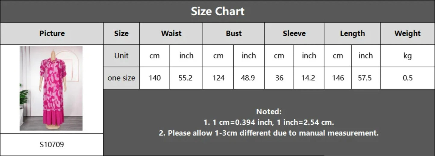 Amay Party Dresses for Women Elegant Turkey Muslim Maxy Dress Plus Size Summer Fashion Dashiki Ankara Print Gown