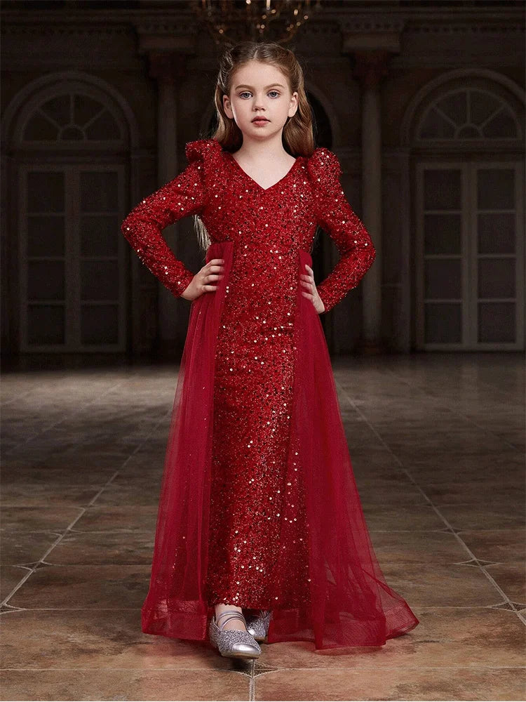 Maxy Princess Flower Girl Dresses for Wedding Flower Girl Dress Ball Gown Tulle Off Shoulder Birthday Wedding Party Dresses