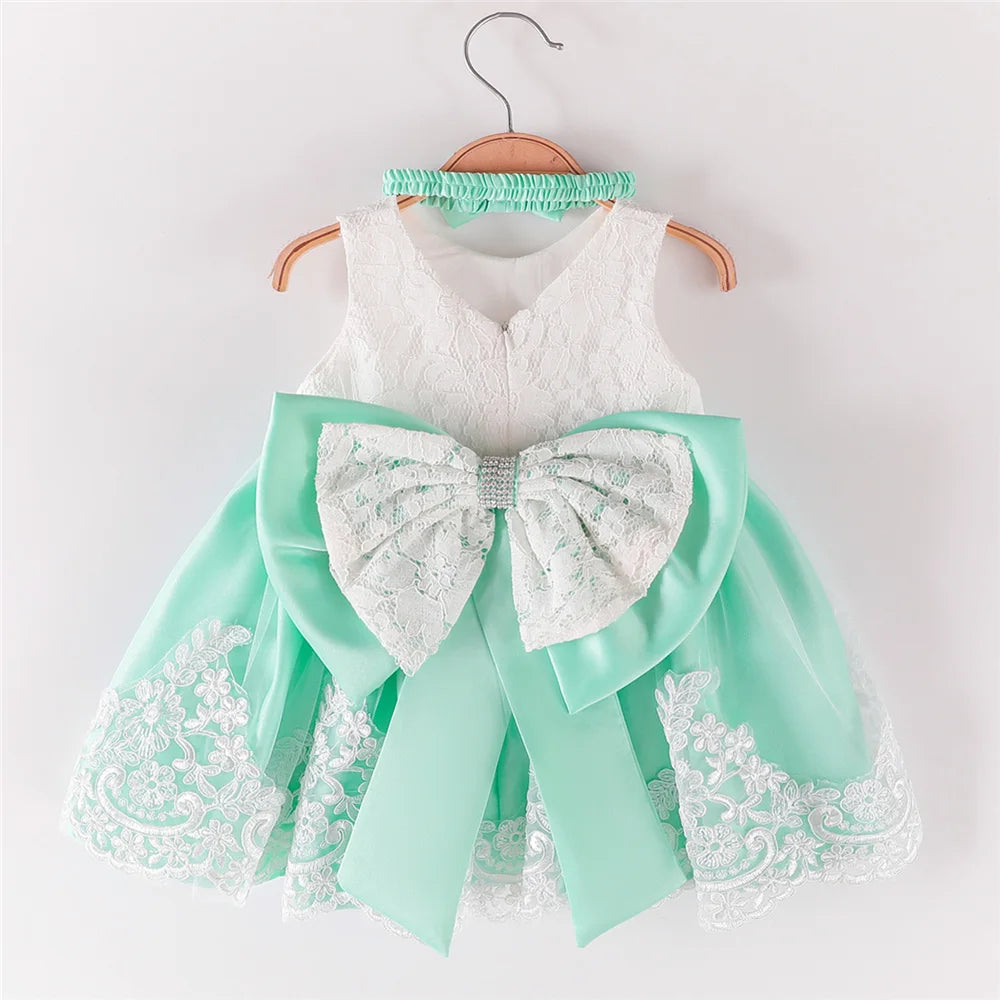 Maxy Hot Selling 0-5 Years Girl Dress Red Princess Party Dresses For Baby 1 year Girls Toddler Christening Gown Newborn Kids Clothes
