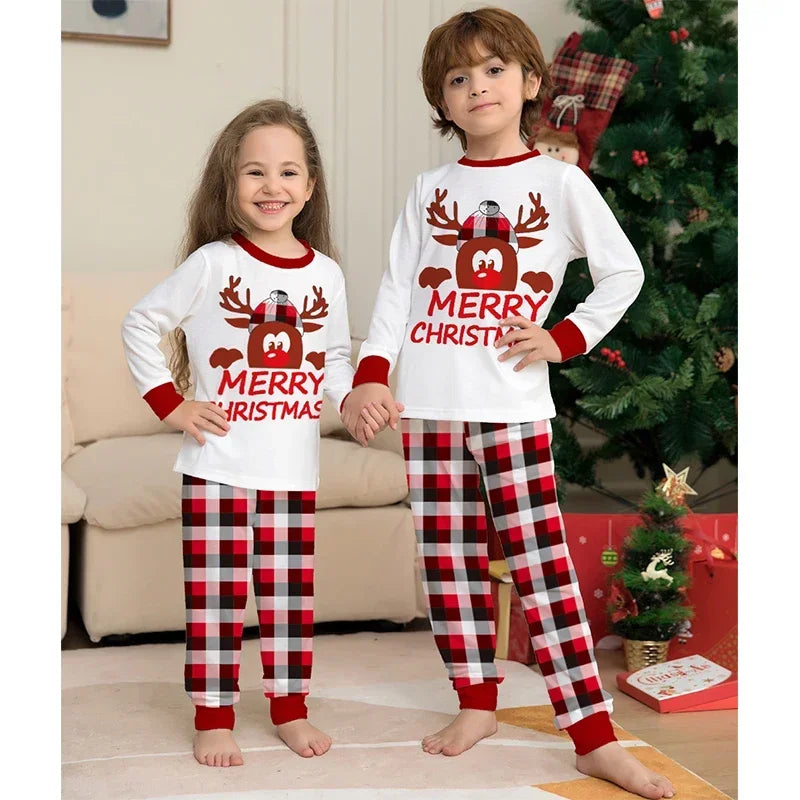 Father Mother Kids Max Clothes Pajamas Fashion Family Christmas Xmas Matching Pajamas Set Mom Daughter Son Sleepwear Look Outfits