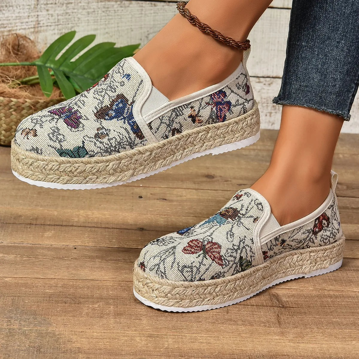 Maxy Women Flats Shoes Summer New Fashion Platform Loafers Flowers Casual Comfortable Sneakers Women Barefoot Shipping Shoes