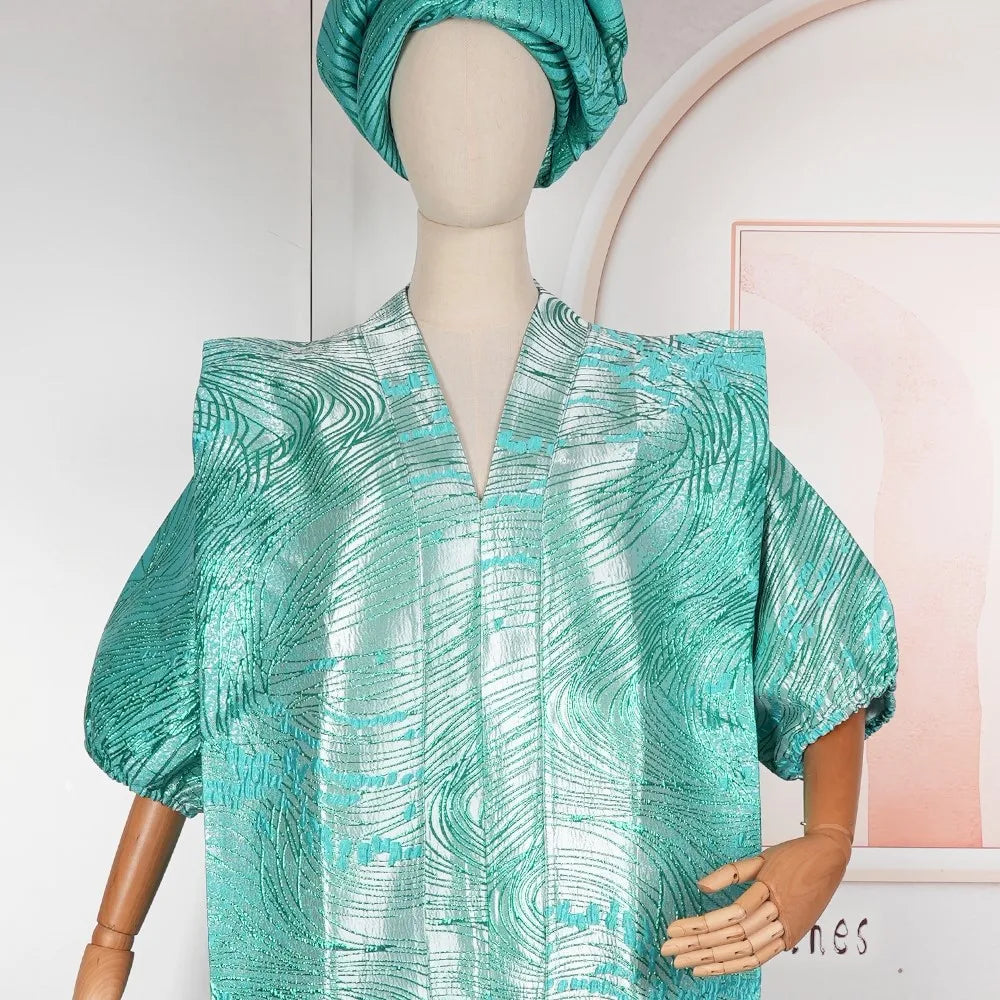 Maxy New Dress Women Fashion Elegant Clothing Plus Size for Summer Wedding Party Boubou Djellaba Dressing Muslim Robe