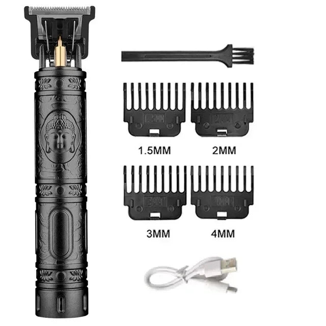 Maxy Vintage T9 Hair Clipper Beard Shaving Body Hair Trimmer Clippers Electric Men Haircut Machine 0mm Barber Shaver
