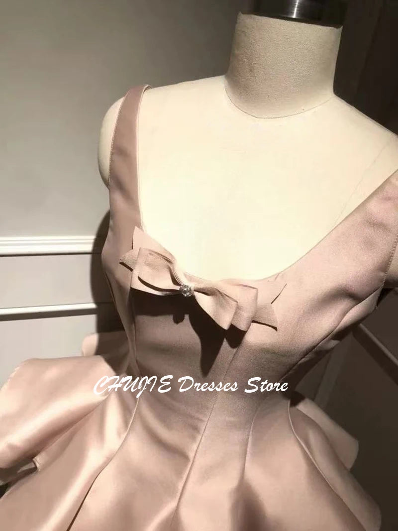 Maxy Dusty Pink Cocktail Dresses for Women A Line Princess  Wedding Party Gowns Homecoming Dress