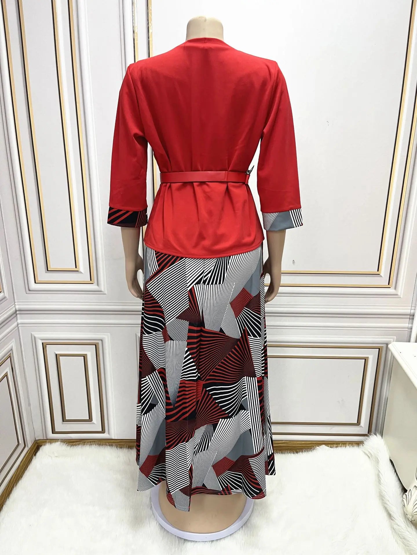 Maxy 2 Piece Set Africa Clothing Elegant African Dresses for Women Plus Size Office Party Maxy Dress with Coat Dashiki Ankara Outfits