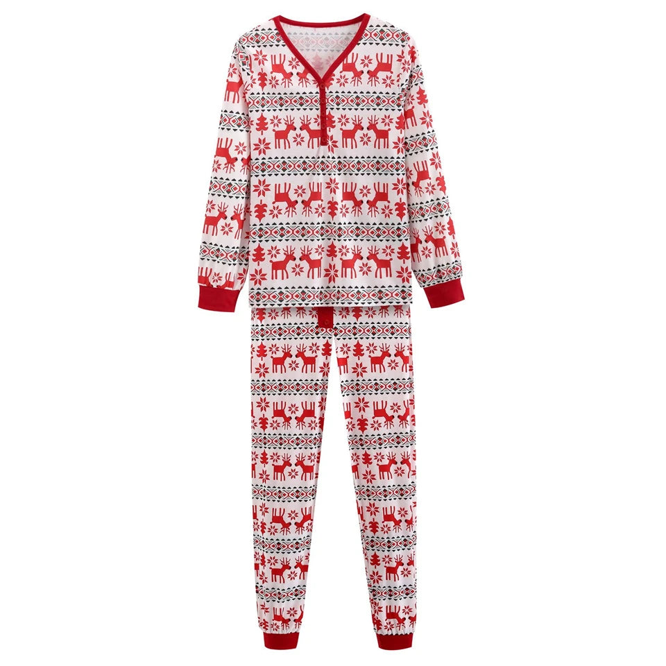 Classic Christmas Pajamas Family Matching Outfits Xmas T-shirt Pants Clothing Set Mother Kids Boys Girls Baby Pijama Loungewear