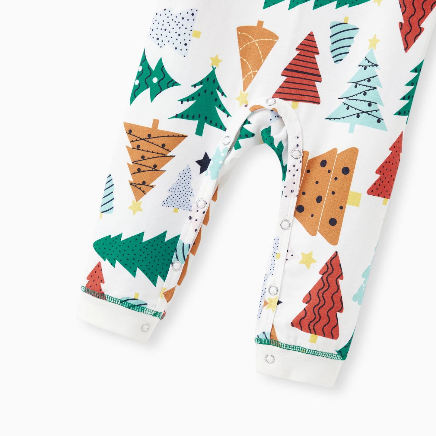 PatPat Christmas Pajamas Sets Family Matching Allover Christmas Tree Pattern Drawstring and Pockets Holiday