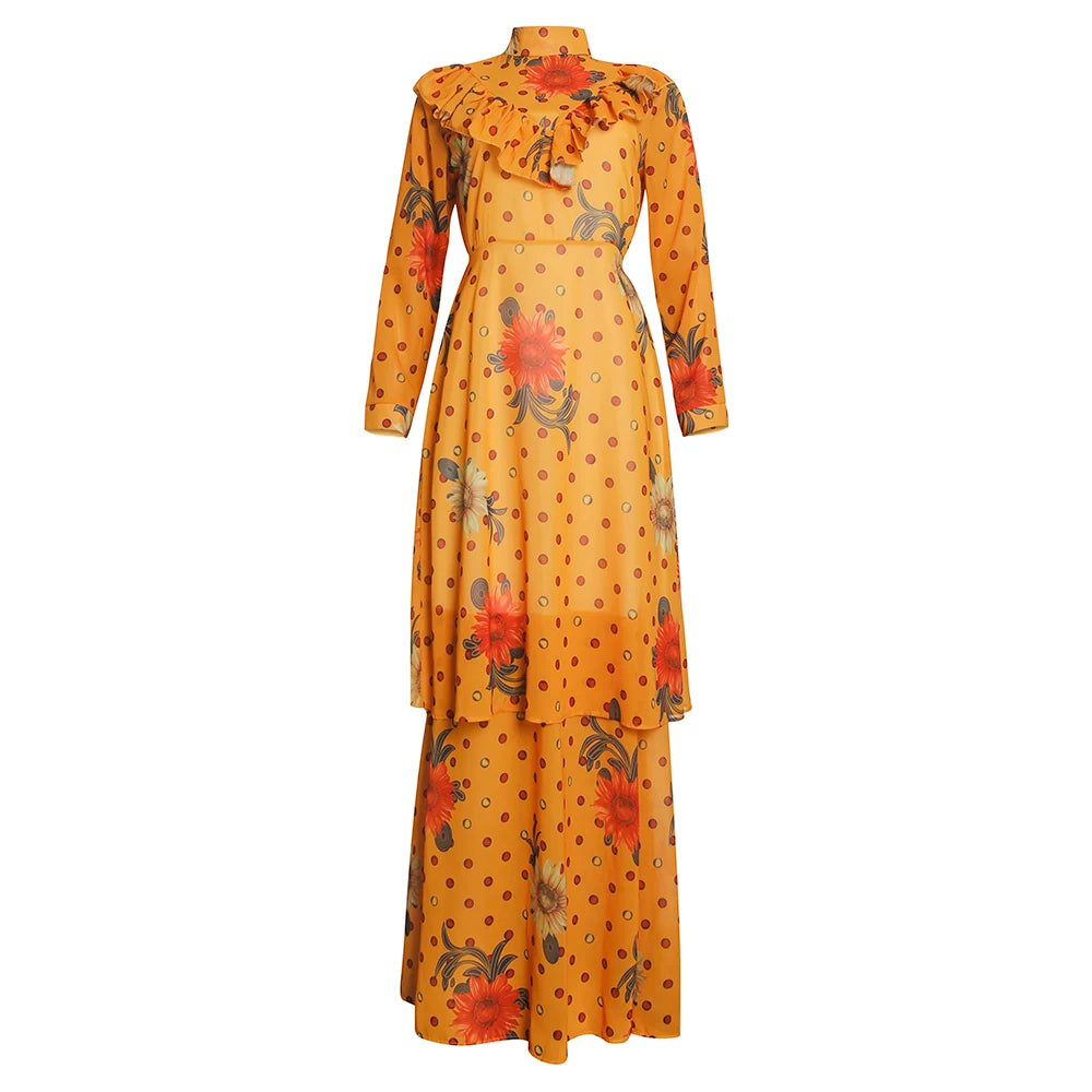 Maxy Two-Piece African Dress For Women Wedding Birthday Party Dresses Dashiki Long Maxy Turkey Outfits Plus Size Ladies Clothing