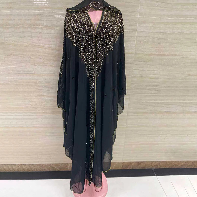 Amay Fashion African Sequined Dress Women Elegant Traditional Gown Gown Ladies Wedding Dress Women's Party Dress Muslim Dress