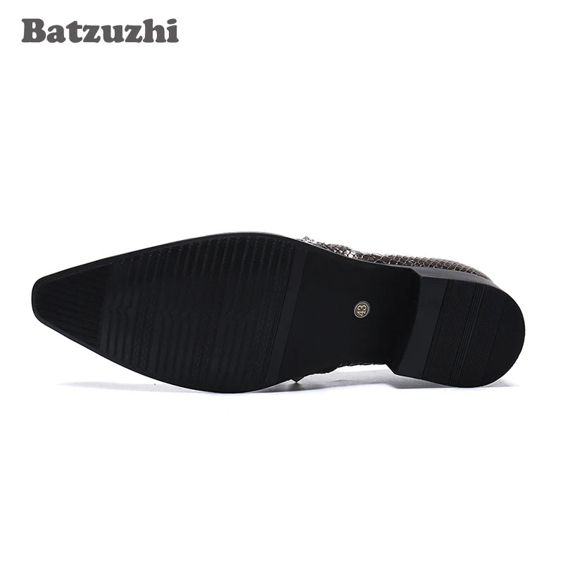 Amay Italian Type Men Dress Shoes Formal Oxford Shoes Men Pointed Toe Leather Party Wedding Men Shoes Chaussures Hommeses