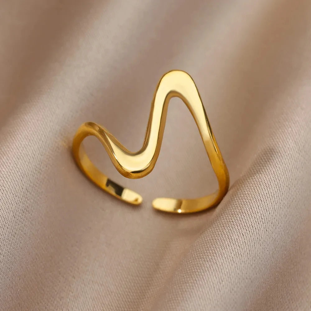 Maxy 316L Stainless Steel Rings for Women Gold Color Never Fade Luxury Classic rings wedding couple rings Jewelry Free Shipping