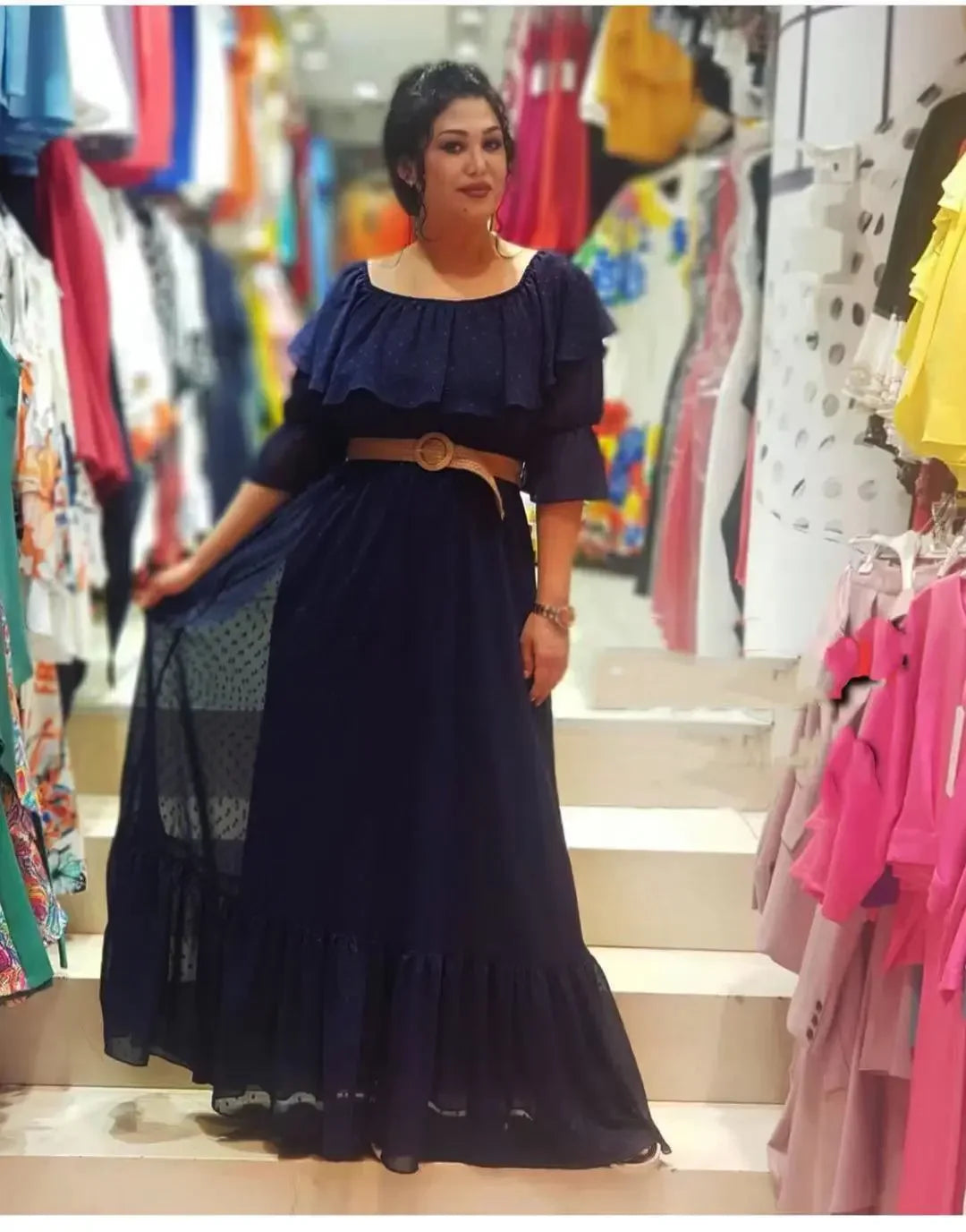 Maxy Plus Size Wedding Party Dresses Women Long Sleeve Dress Dashiki Ankara Evening Gowns Turkey Clothing