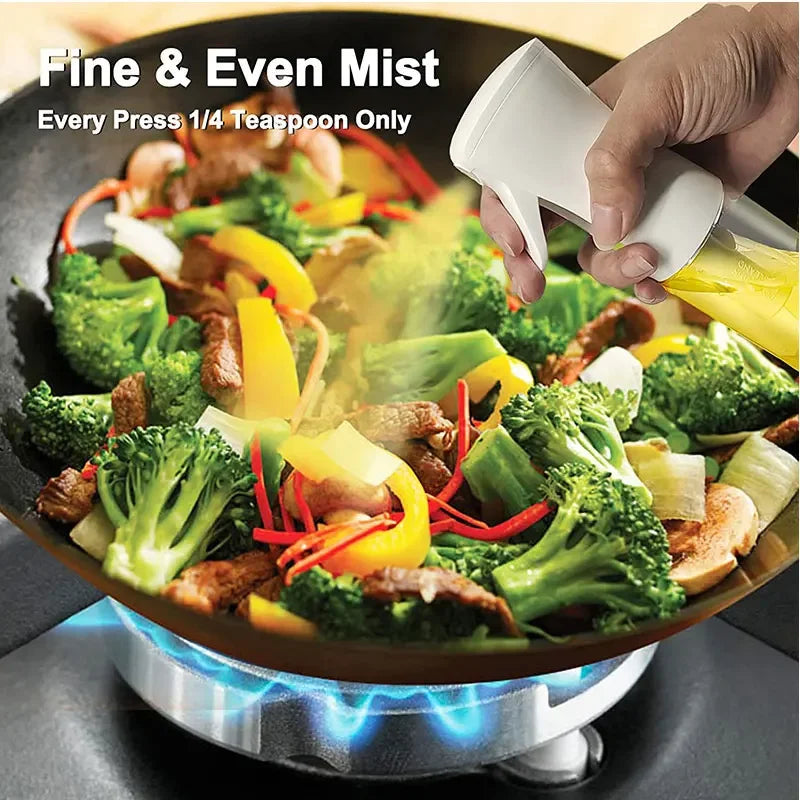 Maxy 200/300/500ml Oil Spray Bottle BBQ Cooking Olive Oil Sprayer Plastic Baking Oil Spray Empty Bottle Vinegar Bottle Or  Oil brush