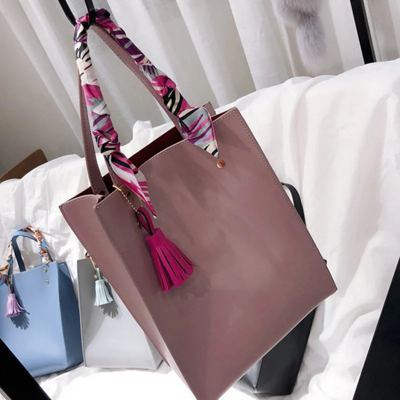 Maxy New Korean Luxury Pink Sling Large Handbag Satchel Women Kpop Messenger Bags Designer Brand Shoulder Female Ladies Totes