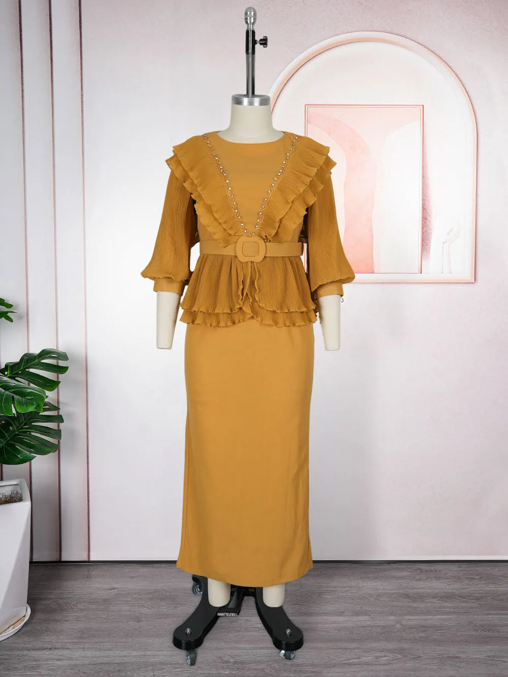 Amay Dresses for Women Plus Size Evening Gown Ladies Clothing Elegant Autumn Fashion Turkey Wedding Party Long Dress