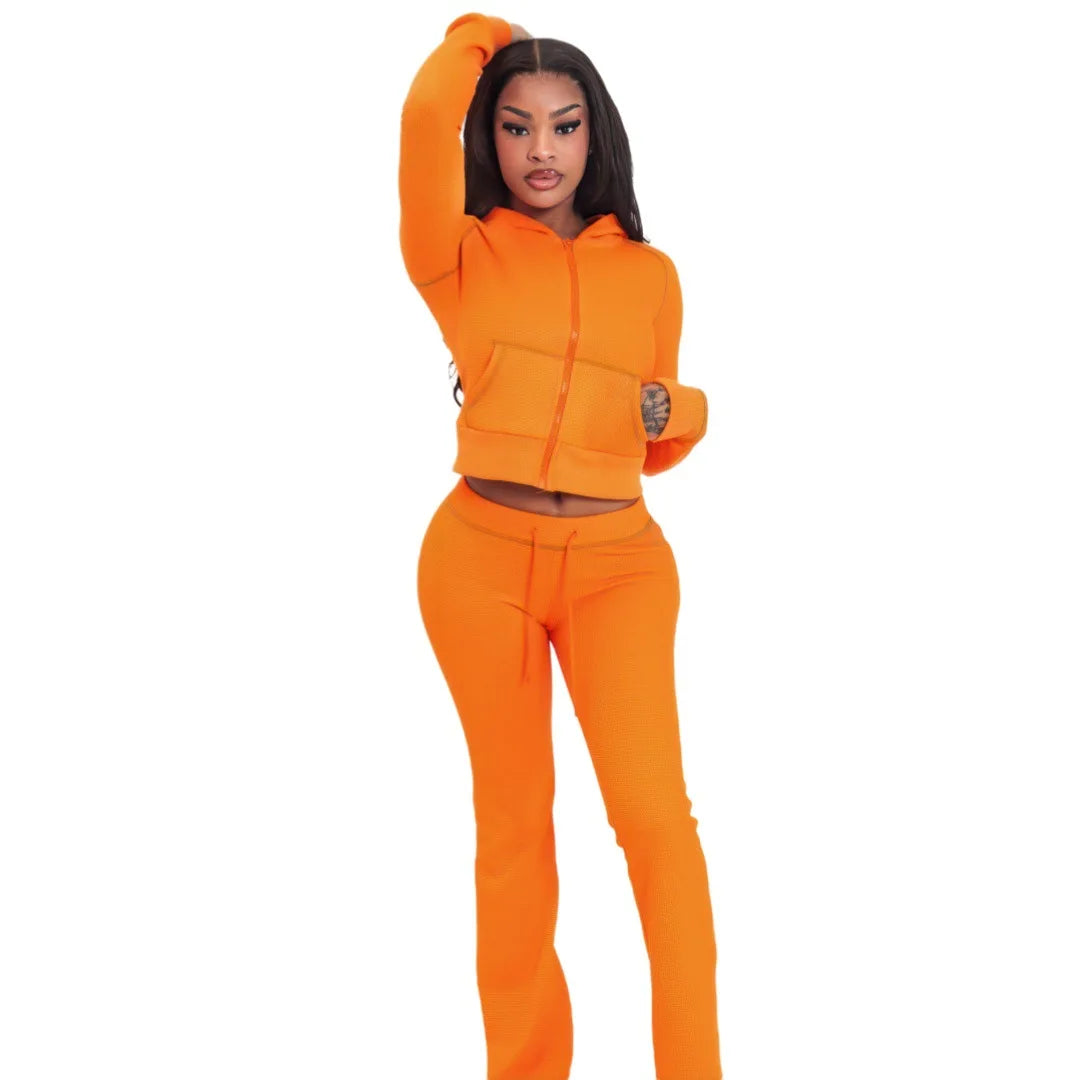 Babs New Arrival Aemmer Summer 2 Piece Women Sets Matching Sets Solid Color Two Pieces Sets Top Pants Suits Outfits Clothing