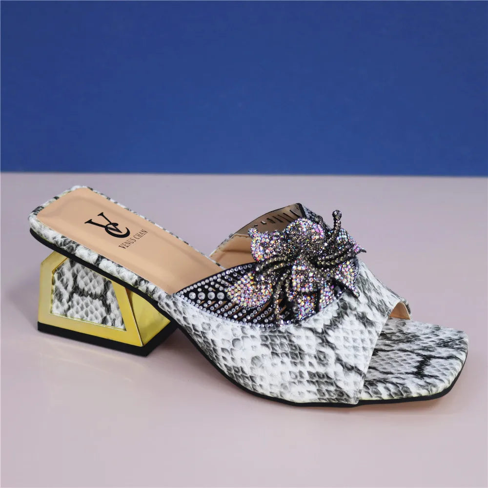 New Arrival Italian Shoe and Bag Set for Party In Women Summer High Heeled Shoes for Women Designer Shoes Women Luxury 2024