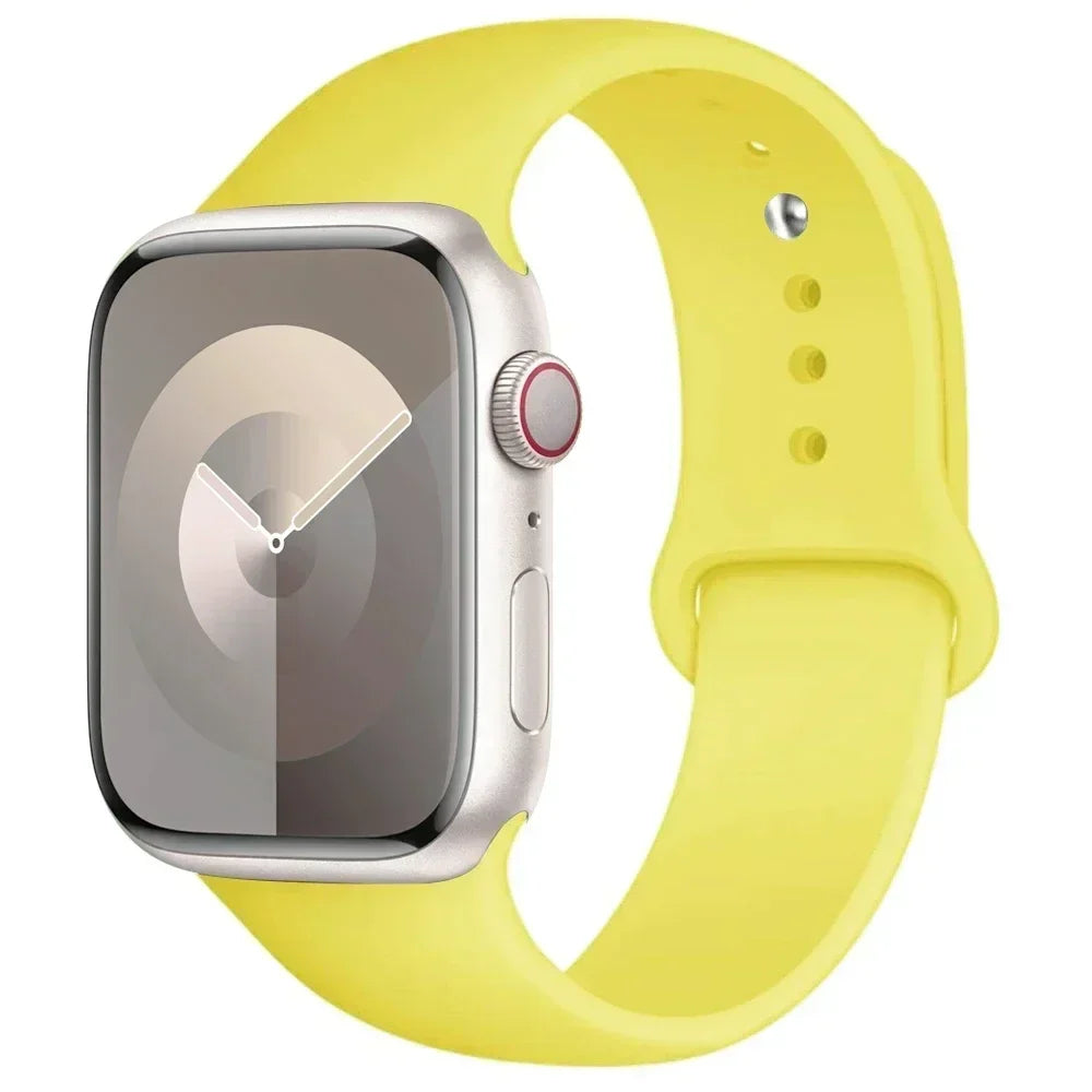 Maxy Silicone Band For Apple Watch strap 44mm 45mm 40mm 41mm 42-46mm sport bracelet iwatch series 8 7 6 5 4 9 10 11 SE-Ultra 2/3 49mm