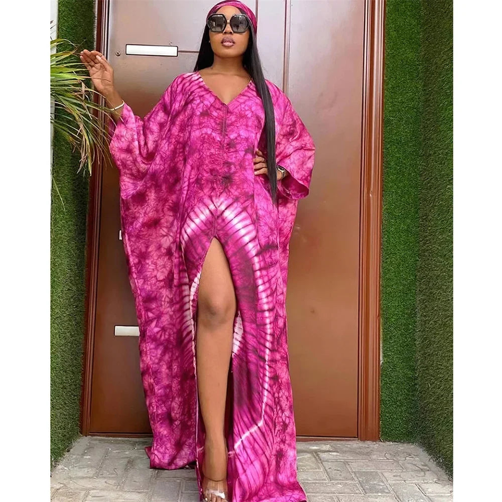 Maxy Dresses for Women Print Boubou Robe Muslim Dress Ankara Dashiki Africa Clothing Dubai Kaftan Turkey Abaya Vestidos