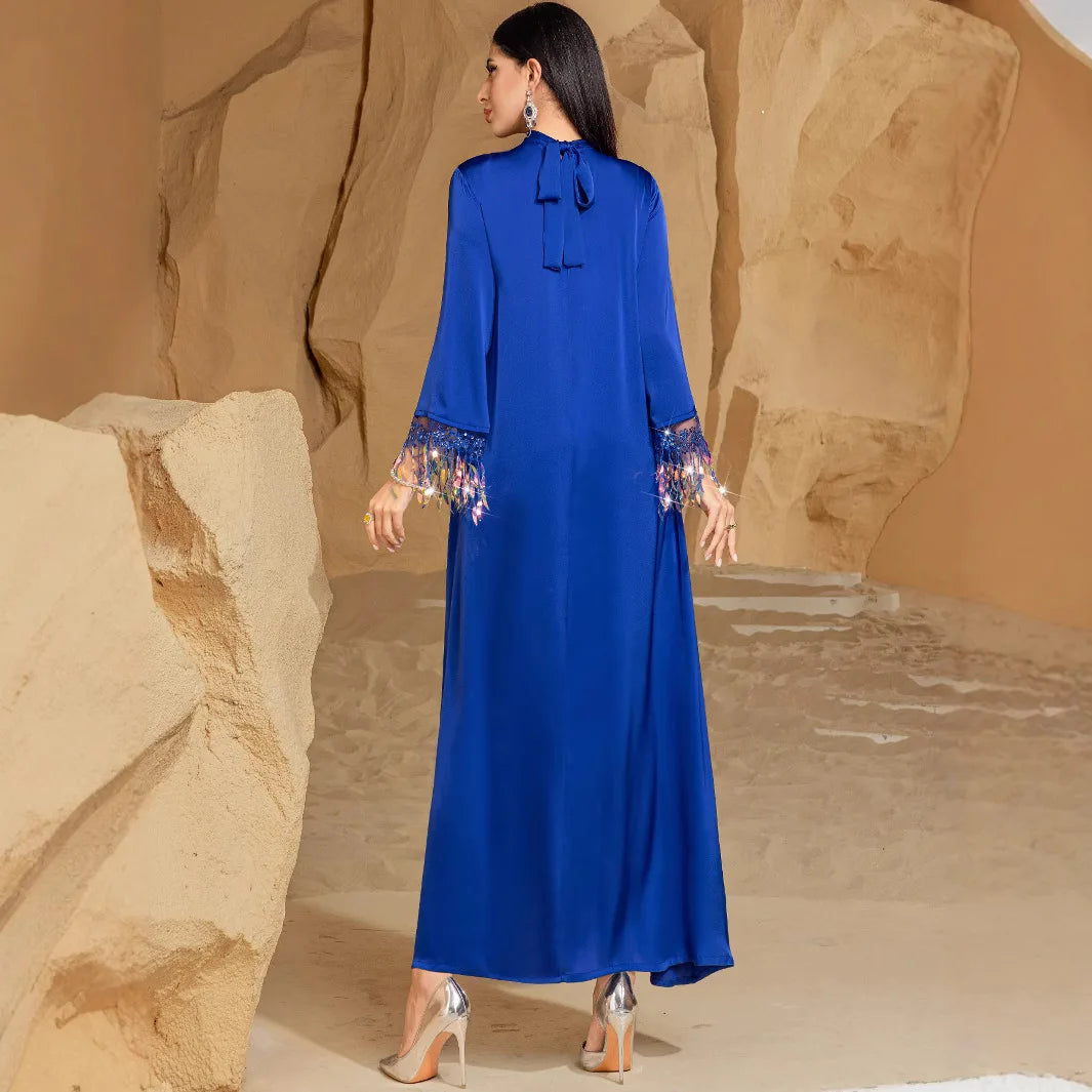 Maxy Luxury Diamond Evening Dresses for Abaya Dubai Formal Dress Elegant Women Gown Eid Djellaba Kebaya Femme Marocain Caftan