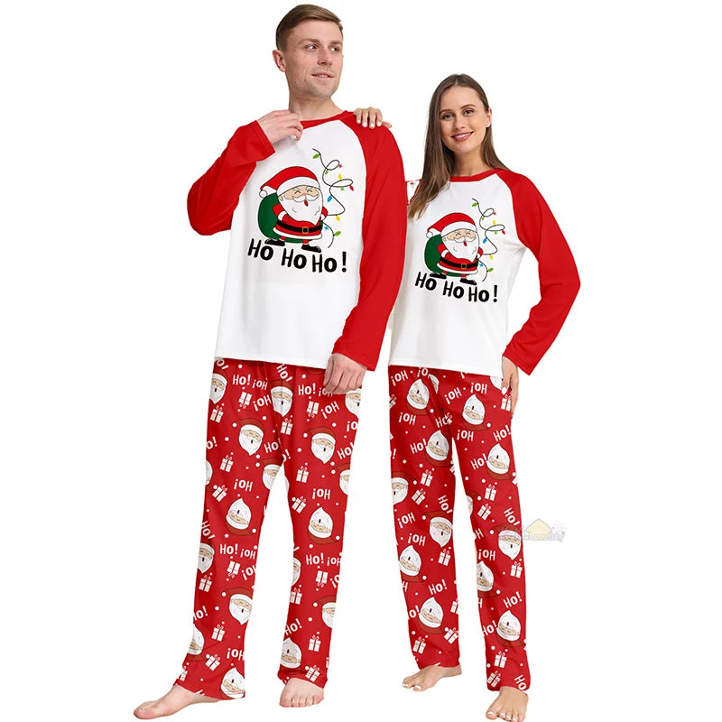 Christmas Max Outfits Family Matching Pajamas Adult Kids 2024 New Xmas Pyjamas Clothes Set Baby Rompers Casual Sleepwear Family Look