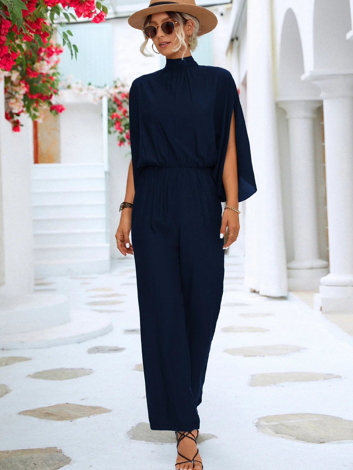 Maxy Spring and Summer New Products Hot Selling Women's Standing Collar Jumpsuit