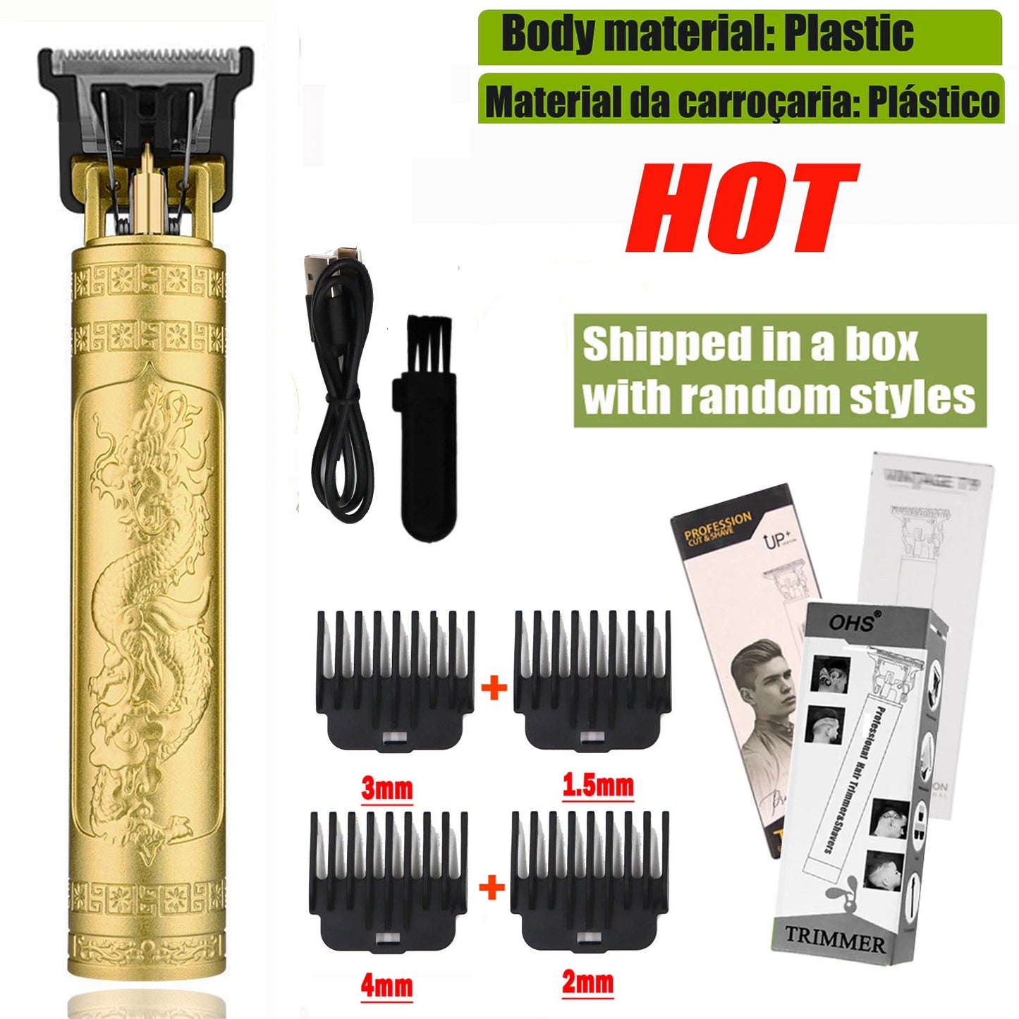 Maxy Vintage T9 Hair Clipper Beard Shaving Body Hair Trimmer Clippers Electric Men Haircut Machine 0mm Barber Shaver