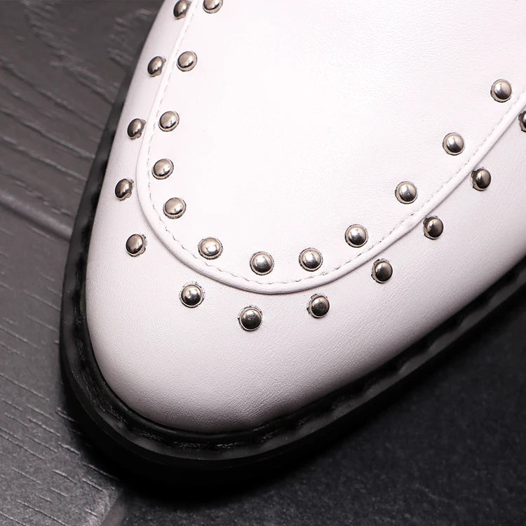 Visco New Luxury Royal Style Men Handmade Embroidery Crown Pattern Exotic Designer Loafers Fashion Brand Casual Wedding Dress Shoes