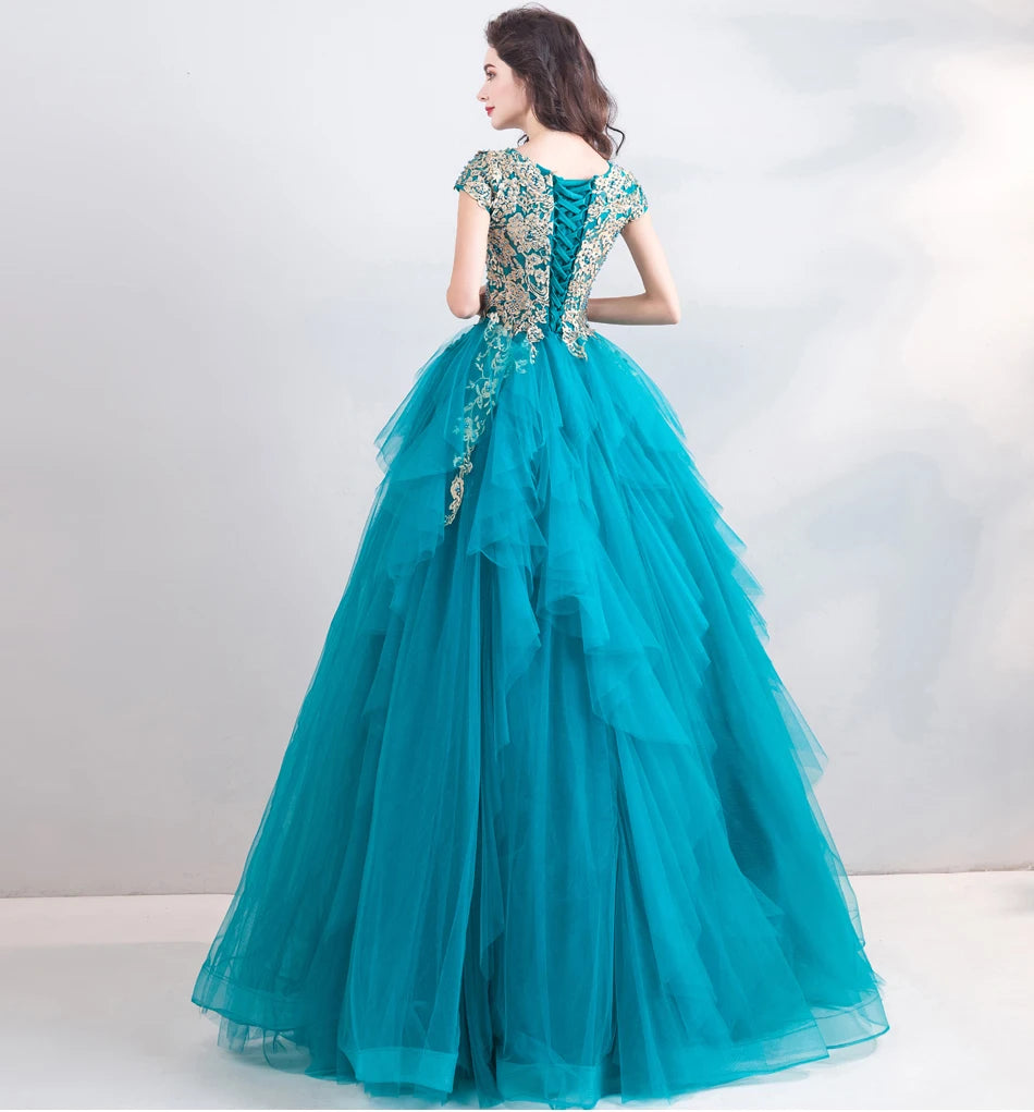 Macy Maternity Appliques Beaded Party Prom Dresses Ball Gown Long Sweetheart Evening Gowns