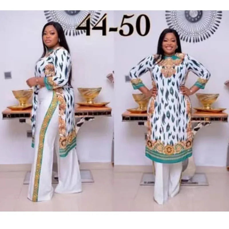 Maxy New Fashion Suit (Dress and Trousers) for Lady - Sexy and Elegant African 2 Pieces Clothing Set