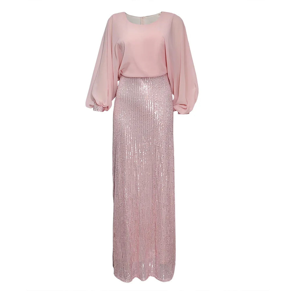 Babs Elegant Dresses for Women New Fashion Ladies Evening Party Gowns Outfit Sequin Dress