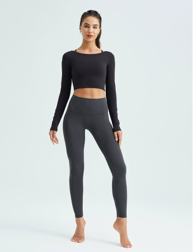 Mercygrace Fabric High Waist Hip Raise Yoga Pants