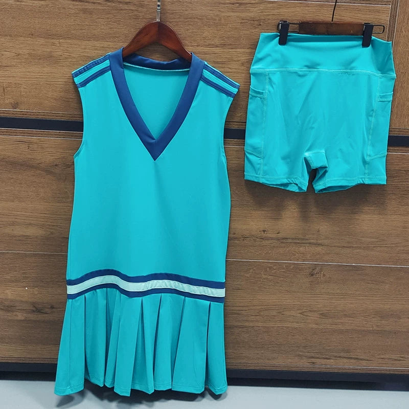 Tennis Skirt Vest Pleated Loose Slimming Slim Fit Outdoor