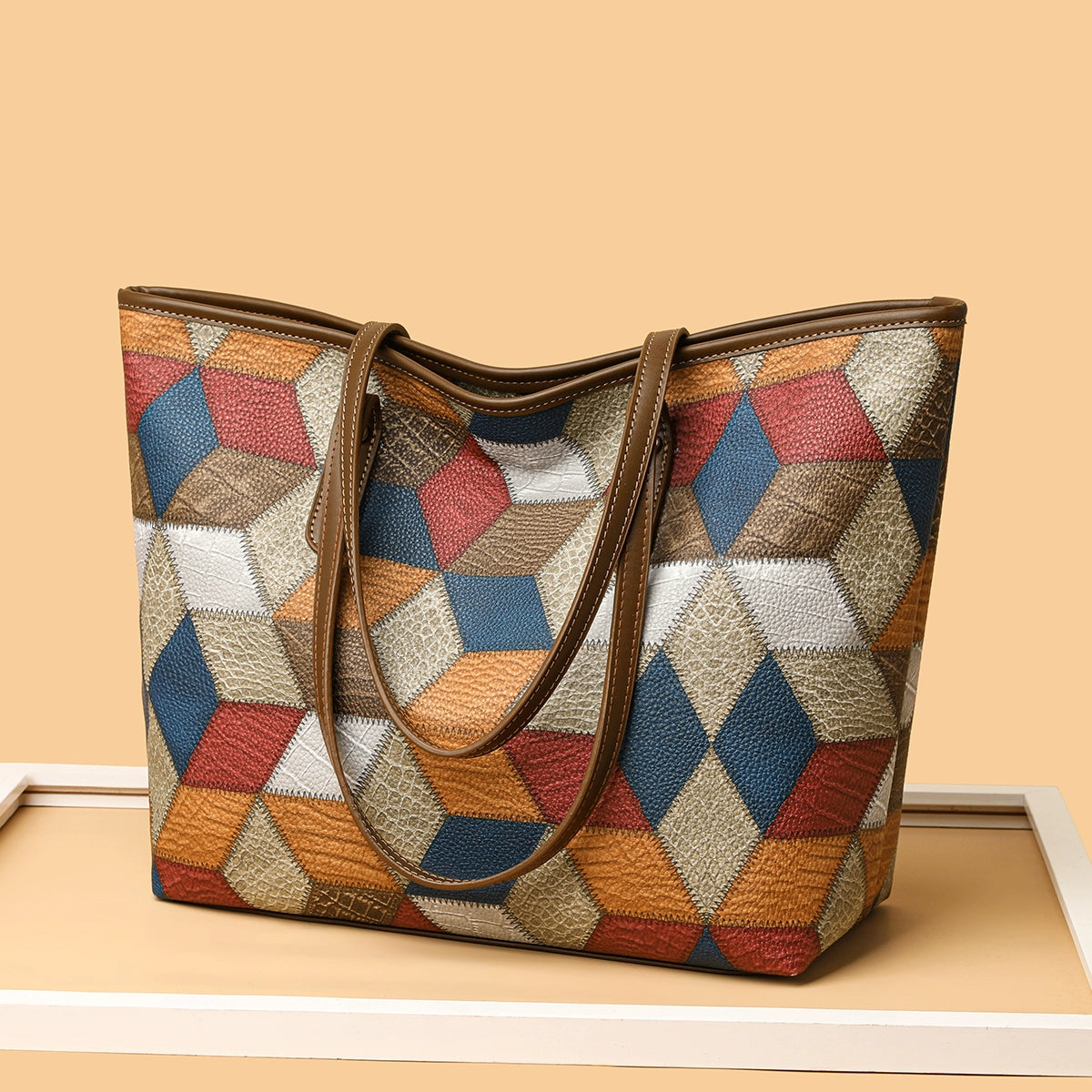Maxy Texture Soft Leather Big Bag Female Spring/Summer New Arrival Large Capacity Shoulder Bag Fancy Tote Versatile Handbag