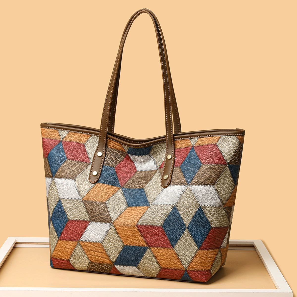 Maxy Texture Soft Leather Big Bag Female Spring/Summer New Arrival Large Capacity Shoulder Bag Fancy Tote Versatile Handbag