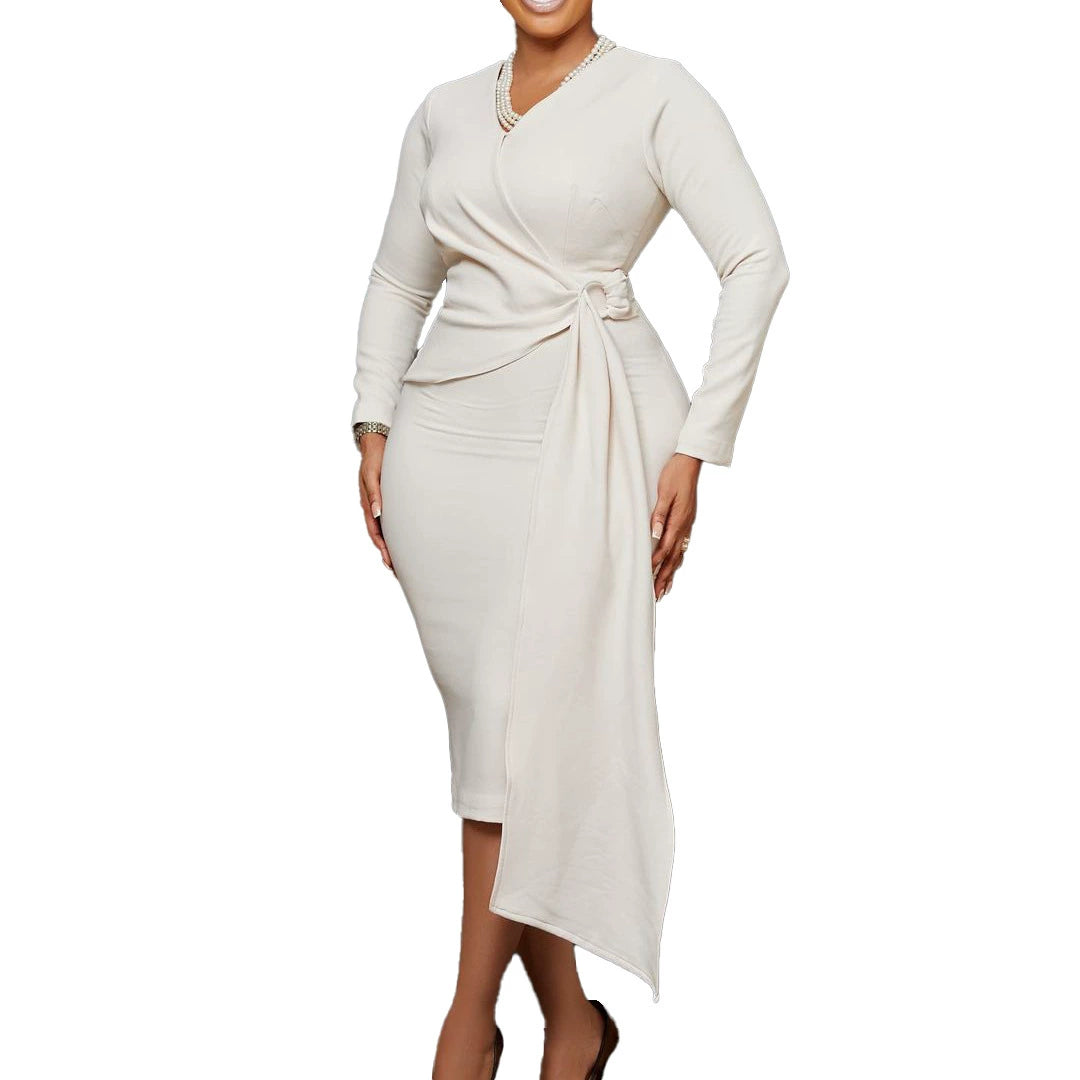 Maxy American Dress White Plus-size WOMEN'S Dresses Long 3XL