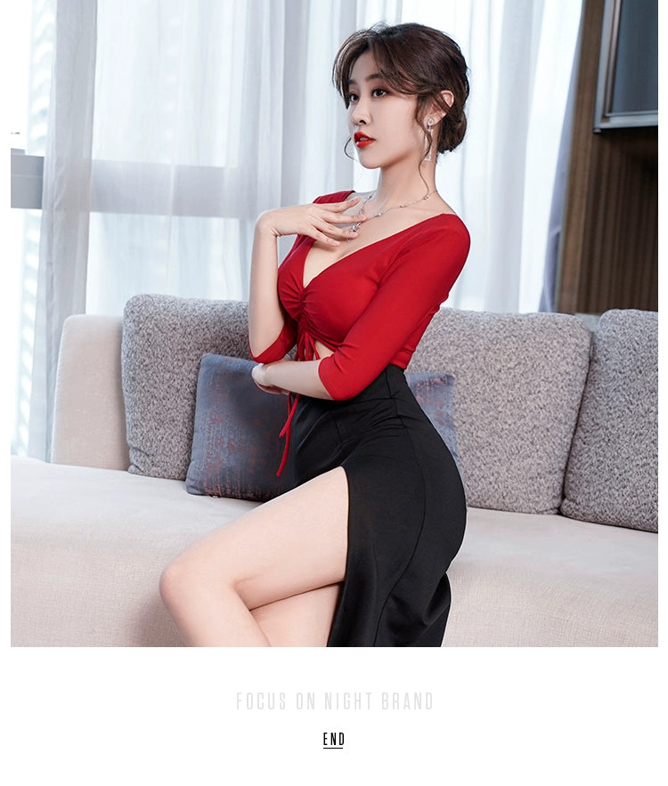 Maxy Slim-Fit Nightclub Dress Long Sauna Evening Dress