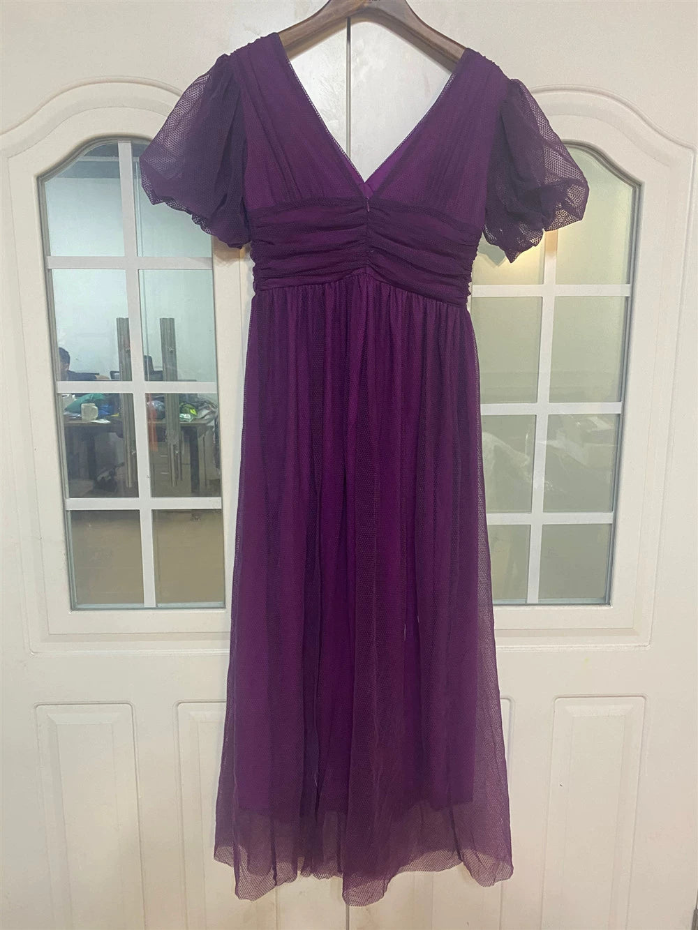 Gracy Dress Purple Plus-size Women's Dresses Long 5xl