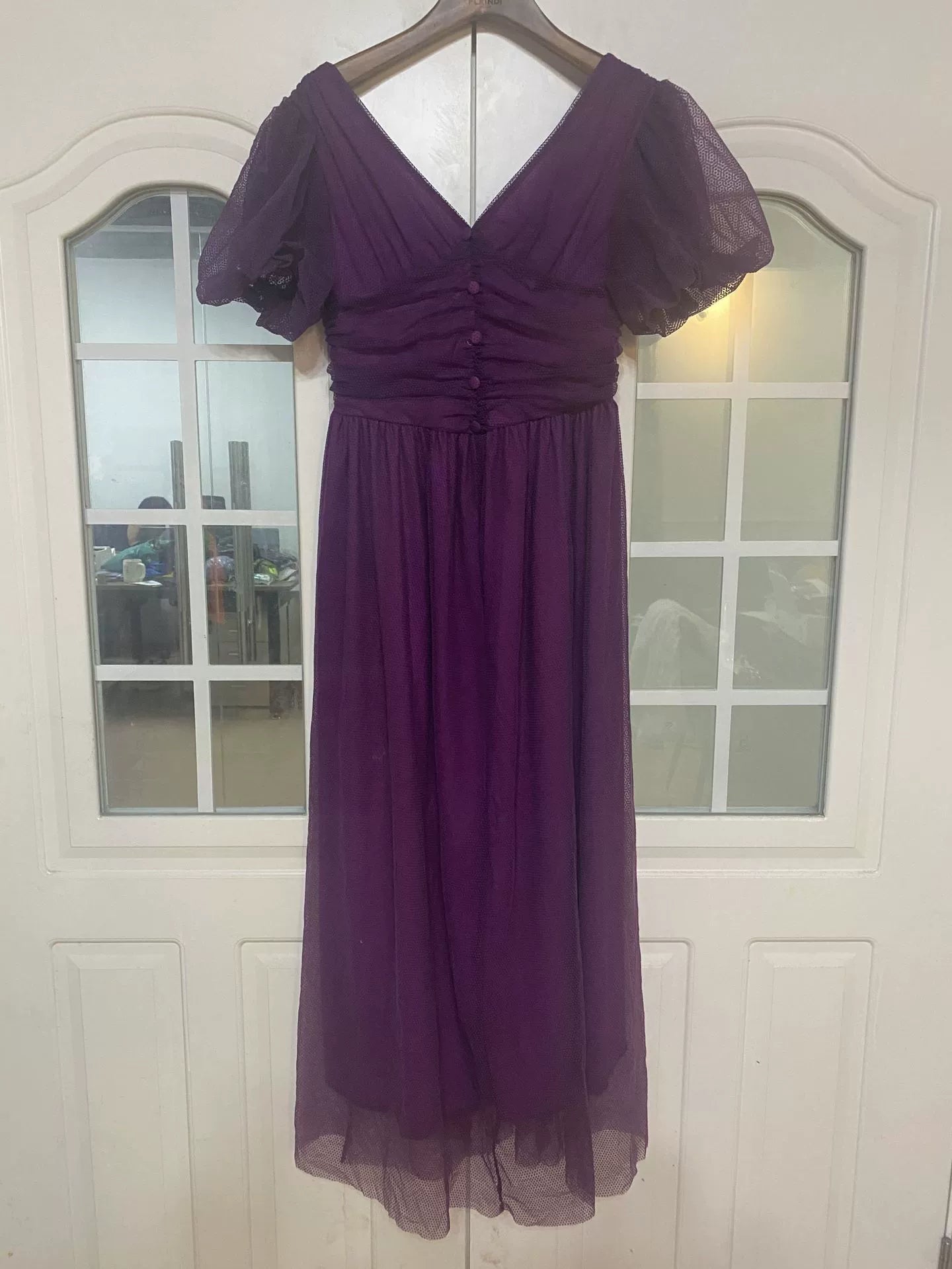 Gracy Dress Purple Plus-size Women's Dresses Long 5xl