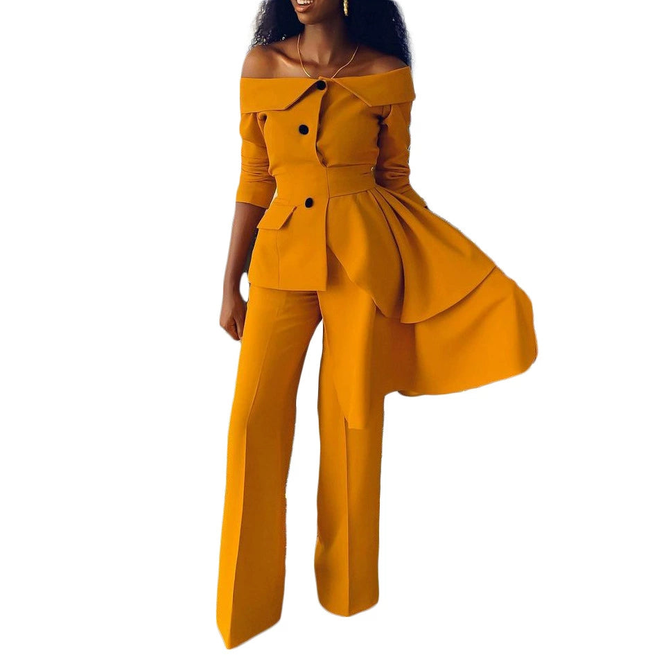 Maxy Women's Female Suit African Two-Piece Suit