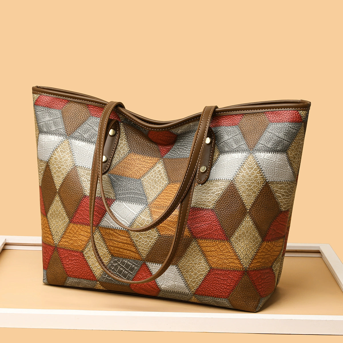 Maxy Texture Soft Leather Big Bag Female Spring/Summer New Arrival Large Capacity Shoulder Bag Fancy Tote Versatile Handbag