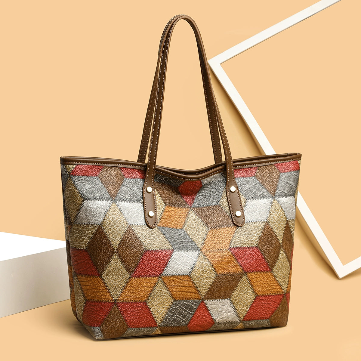 Maxy Texture Soft Leather Big Bag Female Spring/Summer New Arrival Large Capacity Shoulder Bag Fancy Tote Versatile Handbag