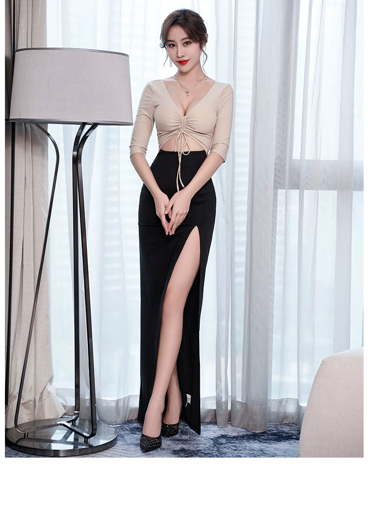 Maxy Slim-Fit Nightclub Dress Long Sauna Evening Dress