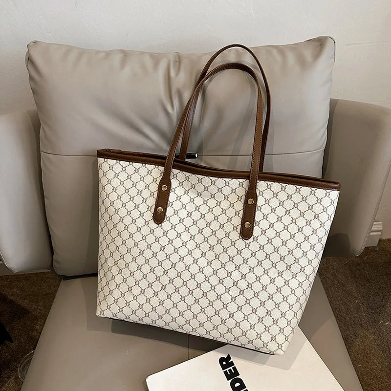Maxy High End High-capacity Bag For Women, New Trendy Tote Bag, Versatile Commuting Texture Portable Shoulder Bag