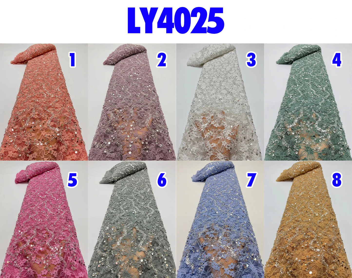 Maxy 2024 High Quality African Nigerian Tulle Lace Fabric Sequins Embroidery French Guipure Wedding Party Dress Beaded 5Yards